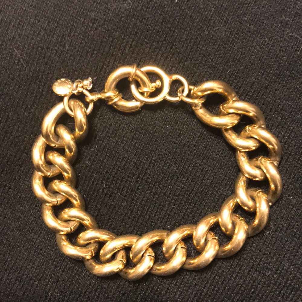 J Crew heavy link bracelet, 8”.